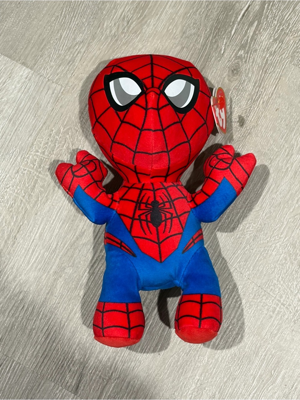 Ty Spider-Man Plush - Red & Blue Superhero Beanie